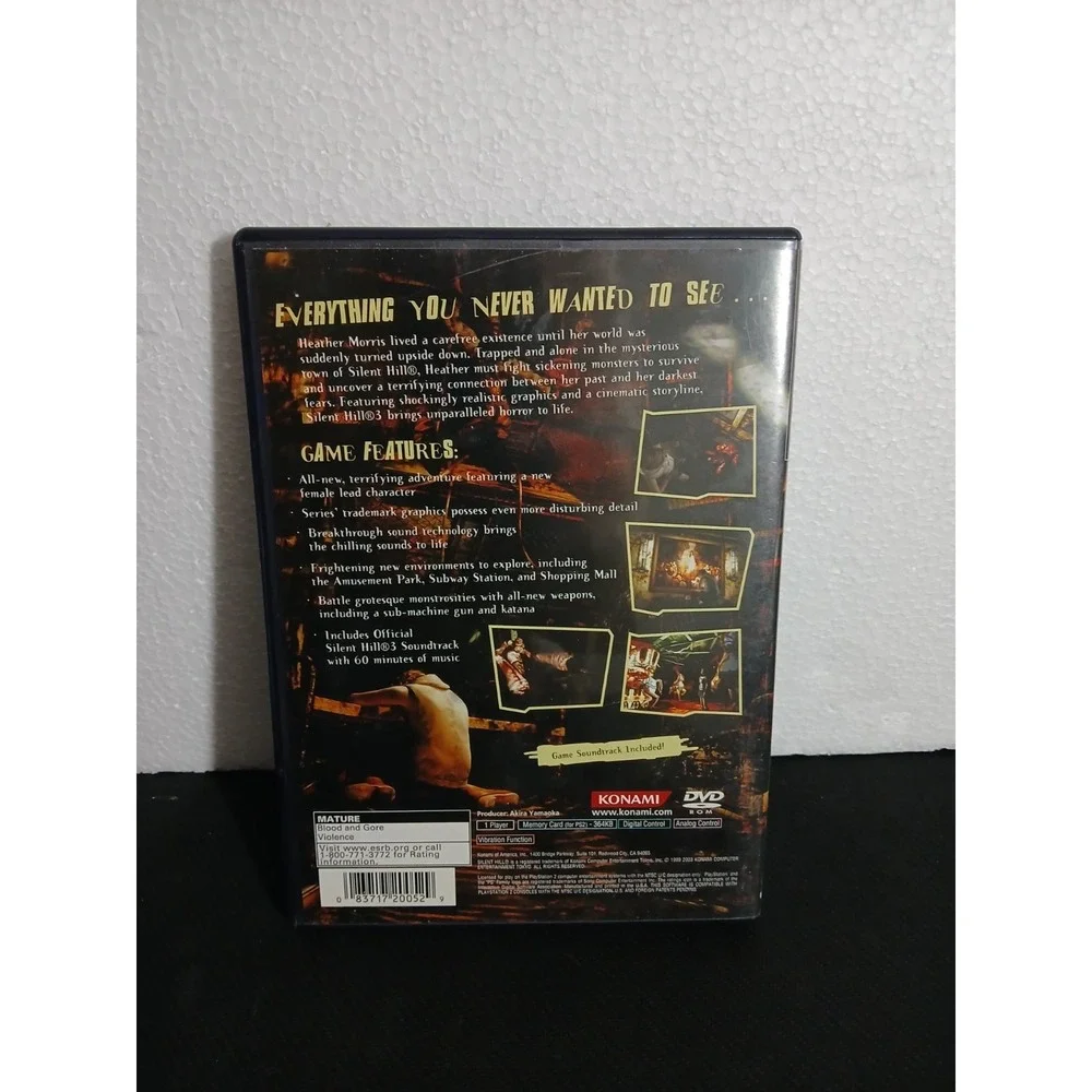 Silent Hill 3 - Booklet + Case Only - Sony PlayStation 2 Konami OEM - NO GAME